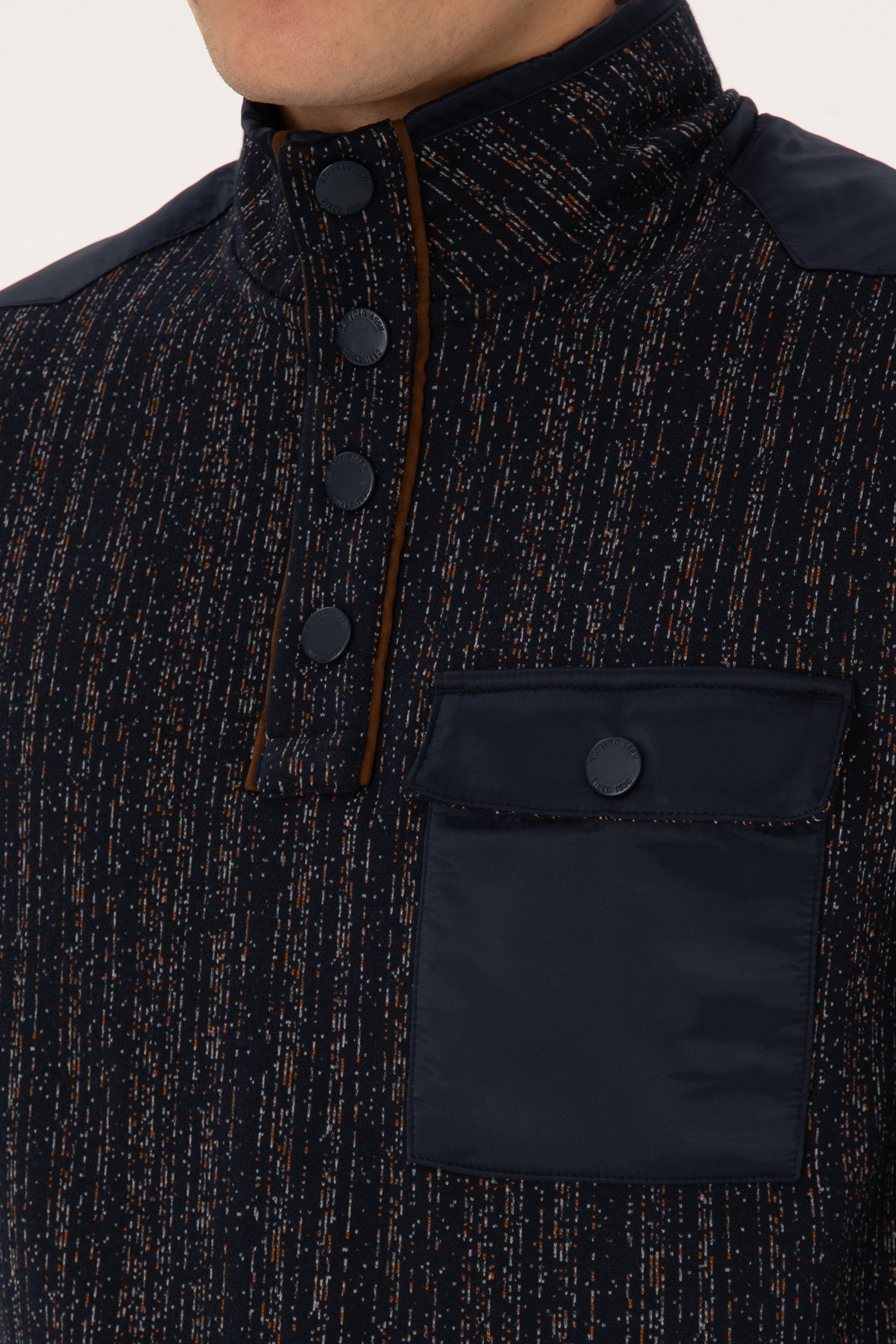Erkek Regular Fit Bisiklet Yaka Lacivert Sweatshirt - Image 7
