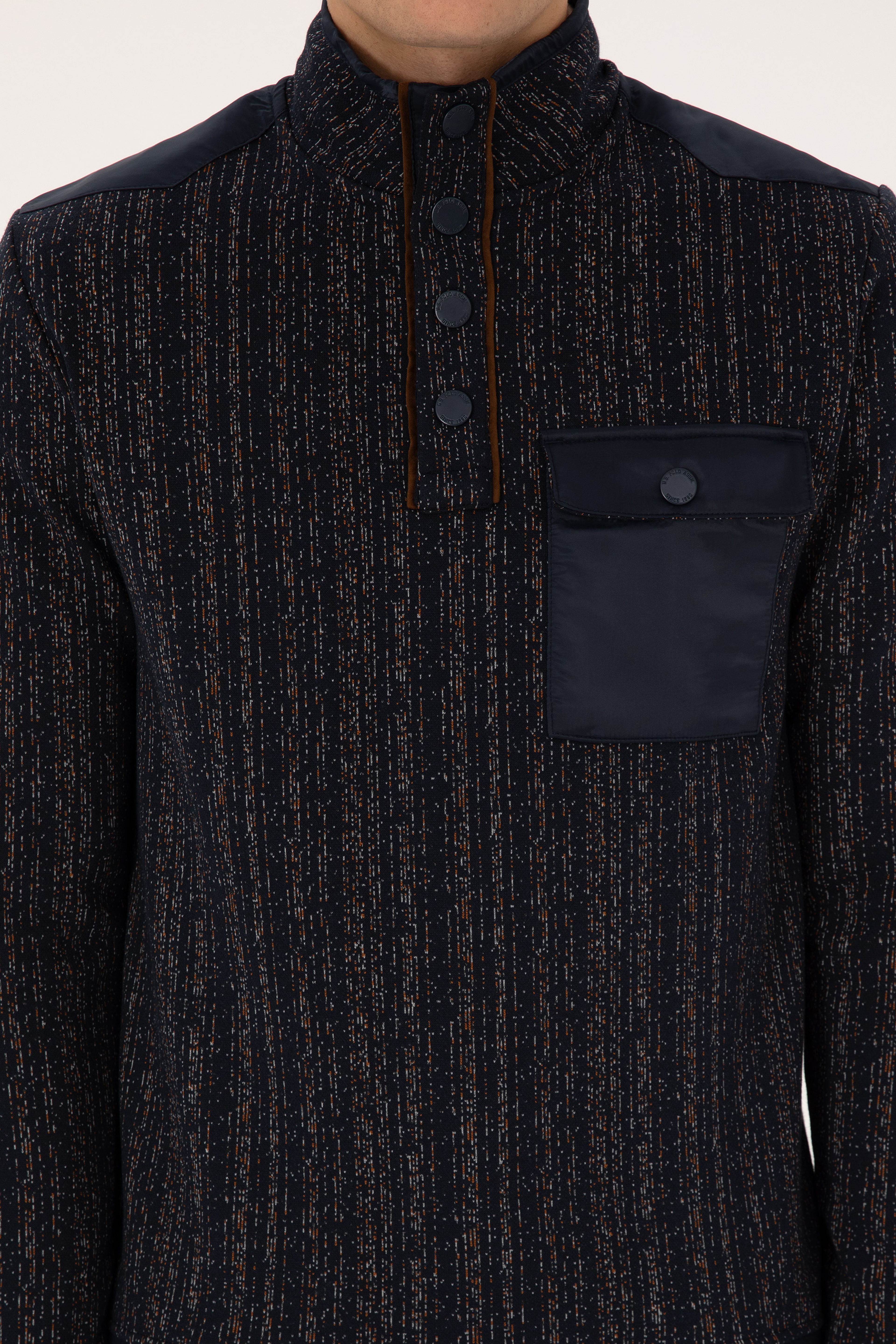 Erkek Regular Fit Bisiklet Yaka Lacivert Sweatshirt - Image 6