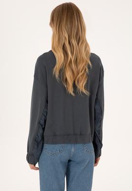 Kadın Antrasit Dik Yaka Sweatshirt - 50309429011