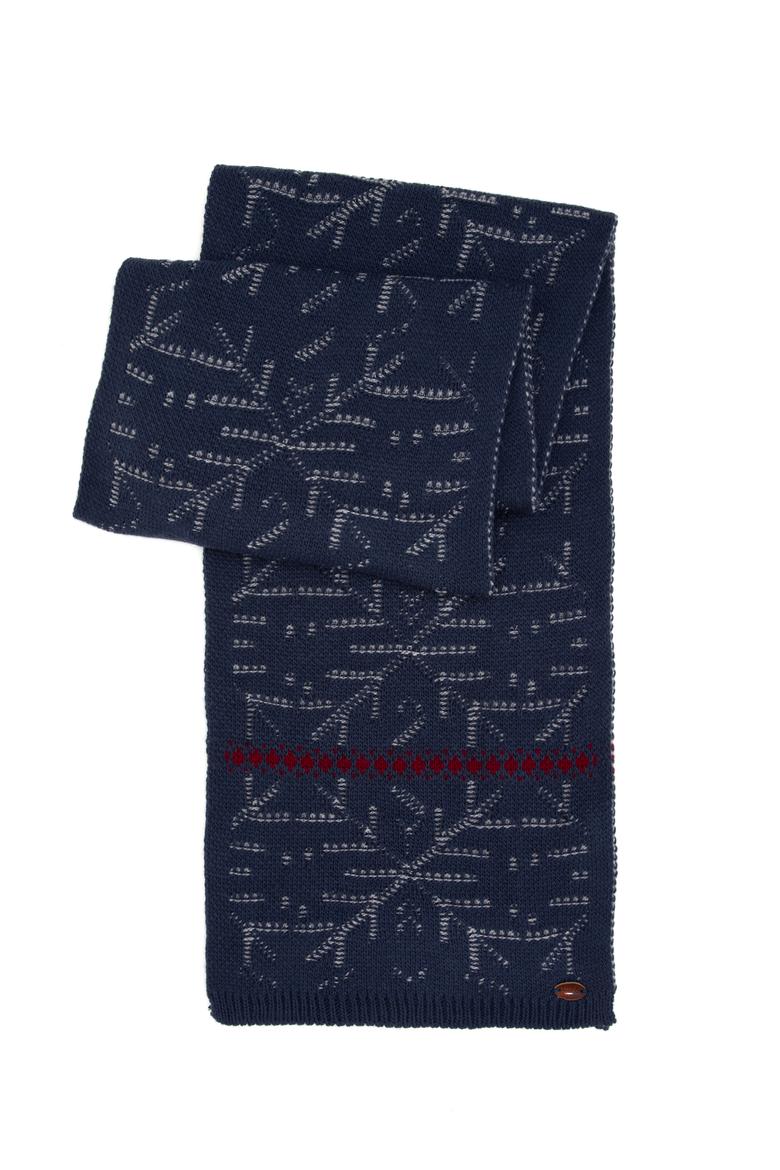 Erkek Açık Lacivert Kaşkol