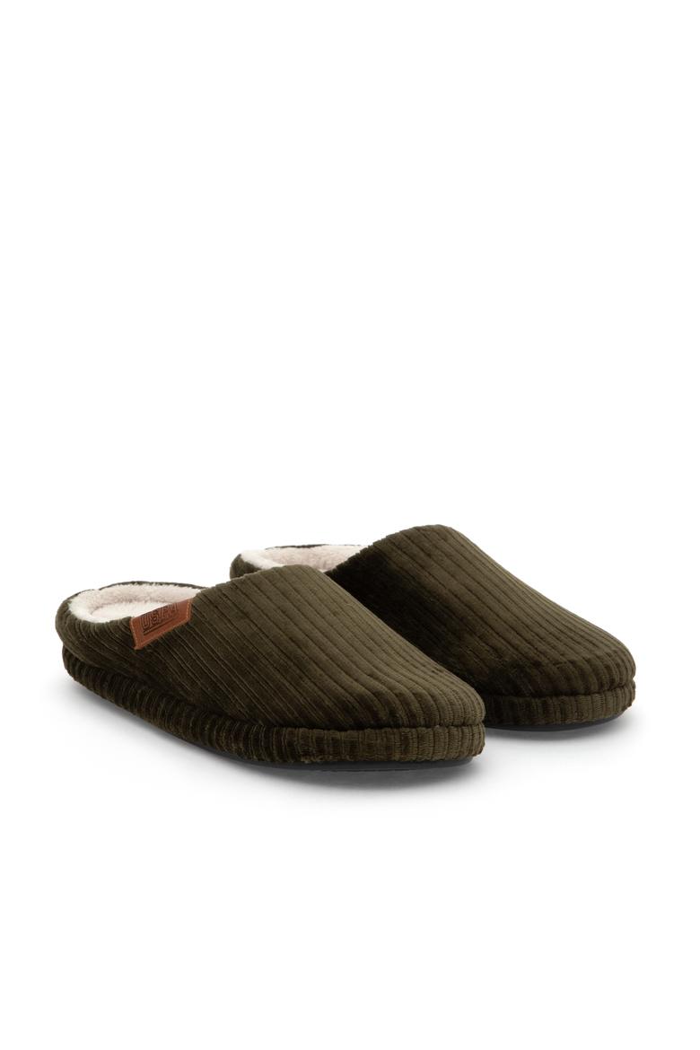 Erkek Koyu Yeşil Terlik