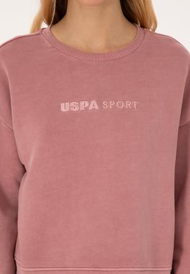 Kadın Gül Kurusu Bisiklet Yaka Sweatshirt - 50309547007