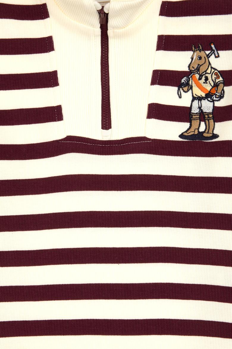 Erkek Çocuk Lacivert Yarm Fermuarlı Süprem Sweatshirt - 50316707002