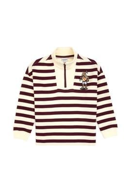 Erkek Çocuk Lacivert Yarm Fermuarlı Süprem Sweatshirt - 50316707002