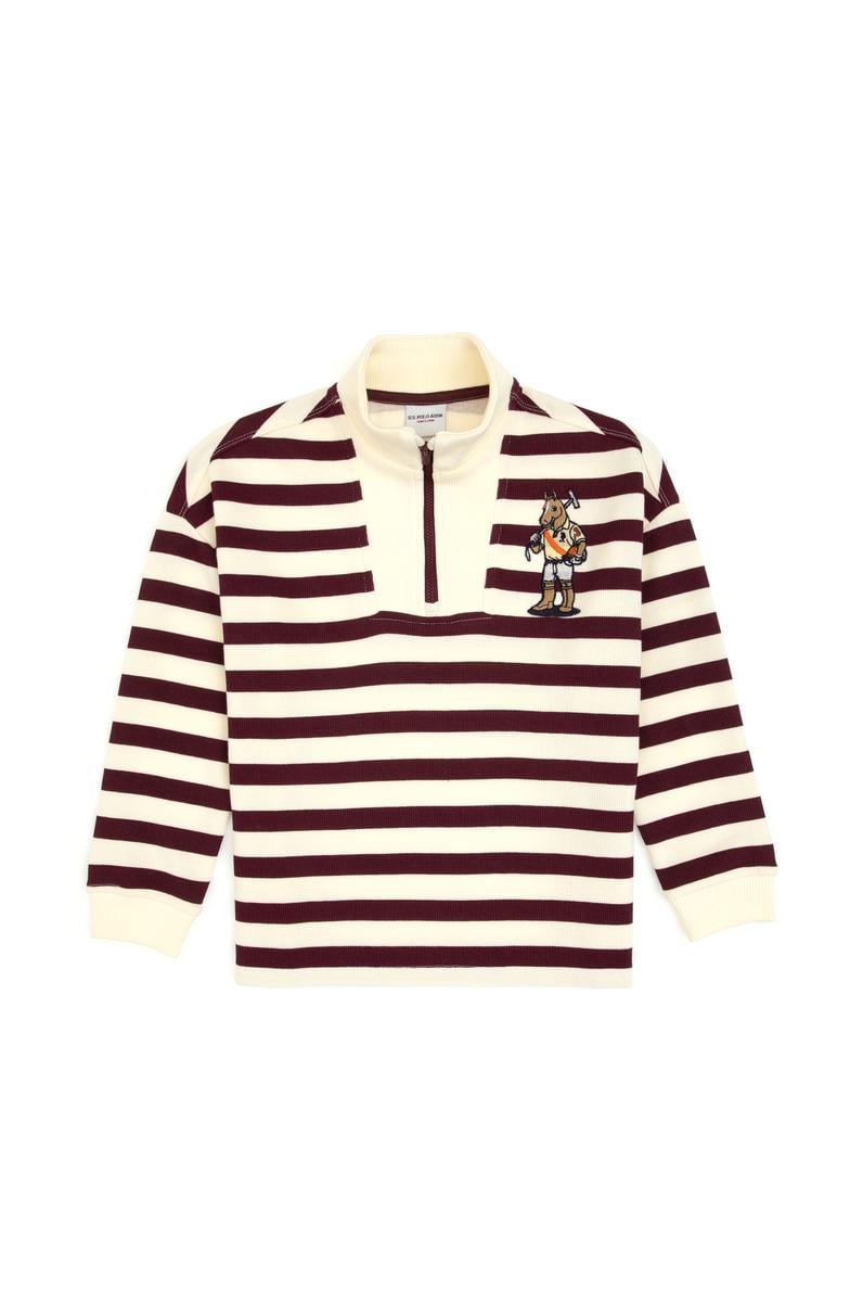 Erkek Çocuk Lacivert Yarm Fermuarlı Süprem Sweatshirt