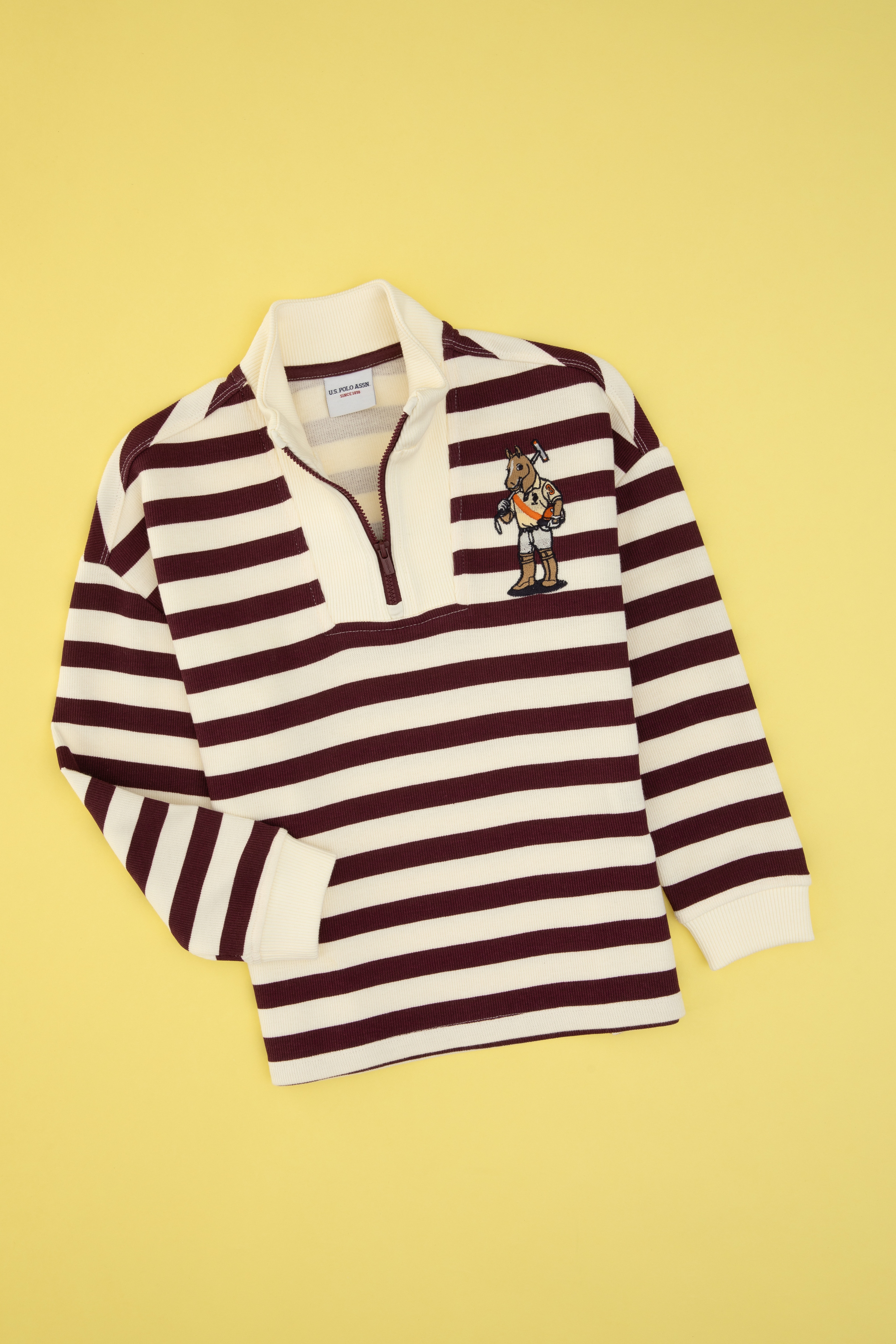 Erkek Çocuk Lacivert Yarm Fermuarlı Süprem Sweatshirt - Image 1