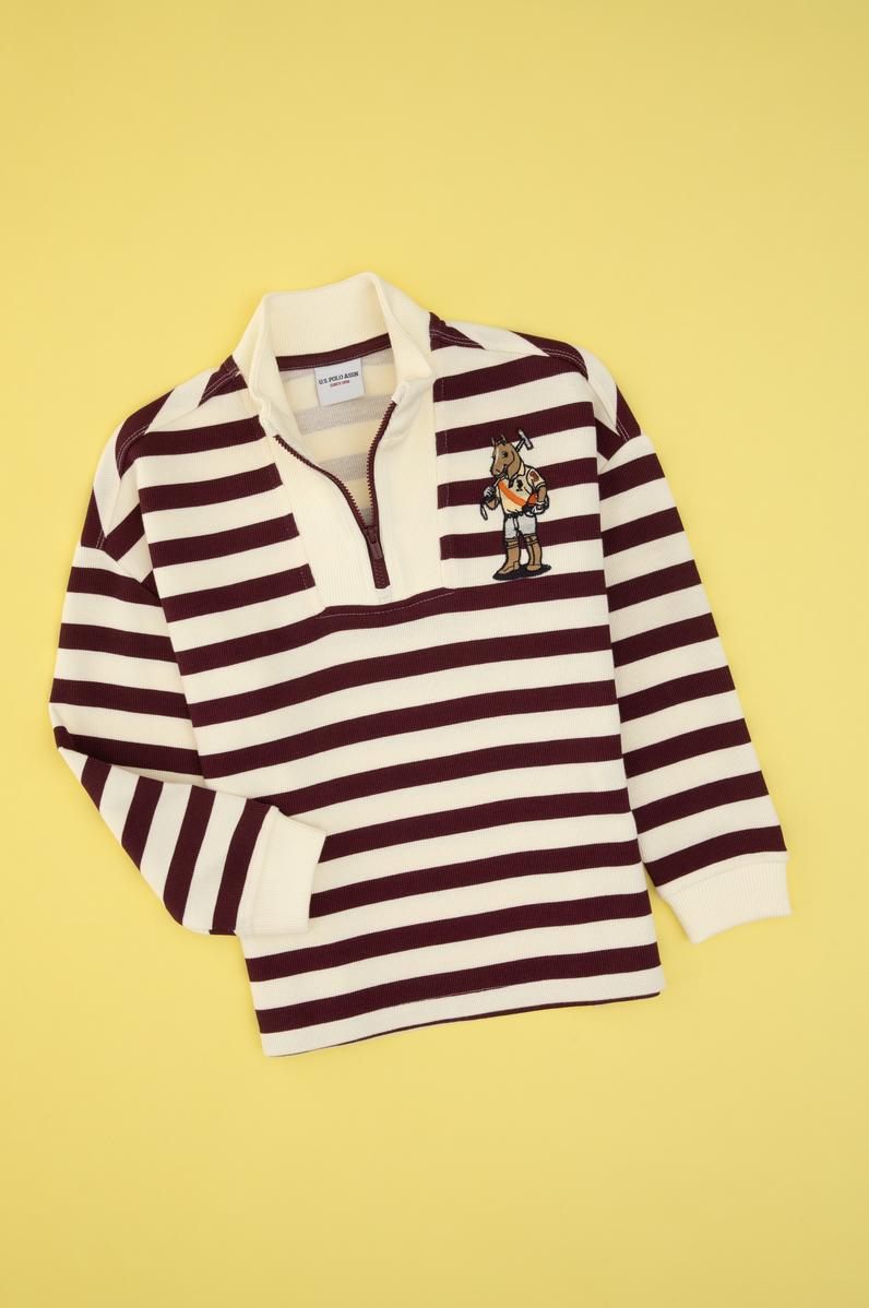 Erkek Çocuk Lacivert Yarm Fermuarlı Süprem Sweatshirt