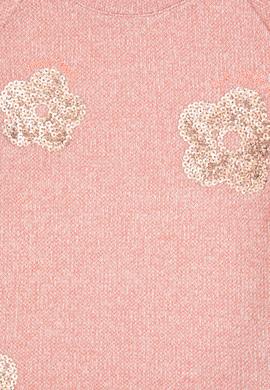 Kız Çocuk Açık Pembe Bisiklet Yaka Sweatshirt - 50314265022