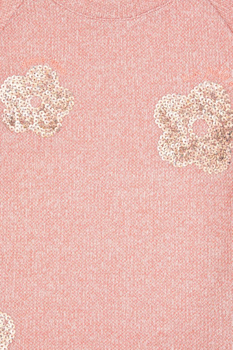 Kız Çocuk Açık Pembe Bisiklet Yaka Sweatshirt - 50314265022