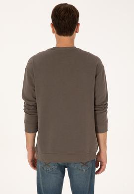 Erkek Vizon Sweatshirt - 50309040019