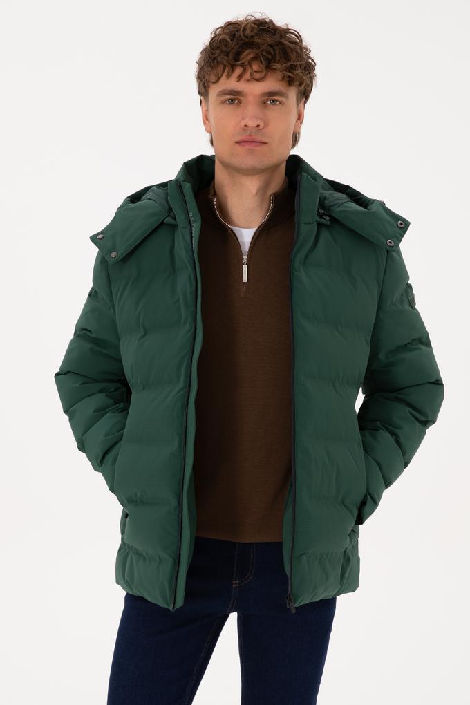 Erkek Koyu Yeşil Mont