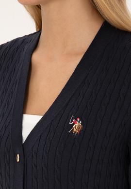 Kadın Lacivert Basic Triko Hırka - 50317683009