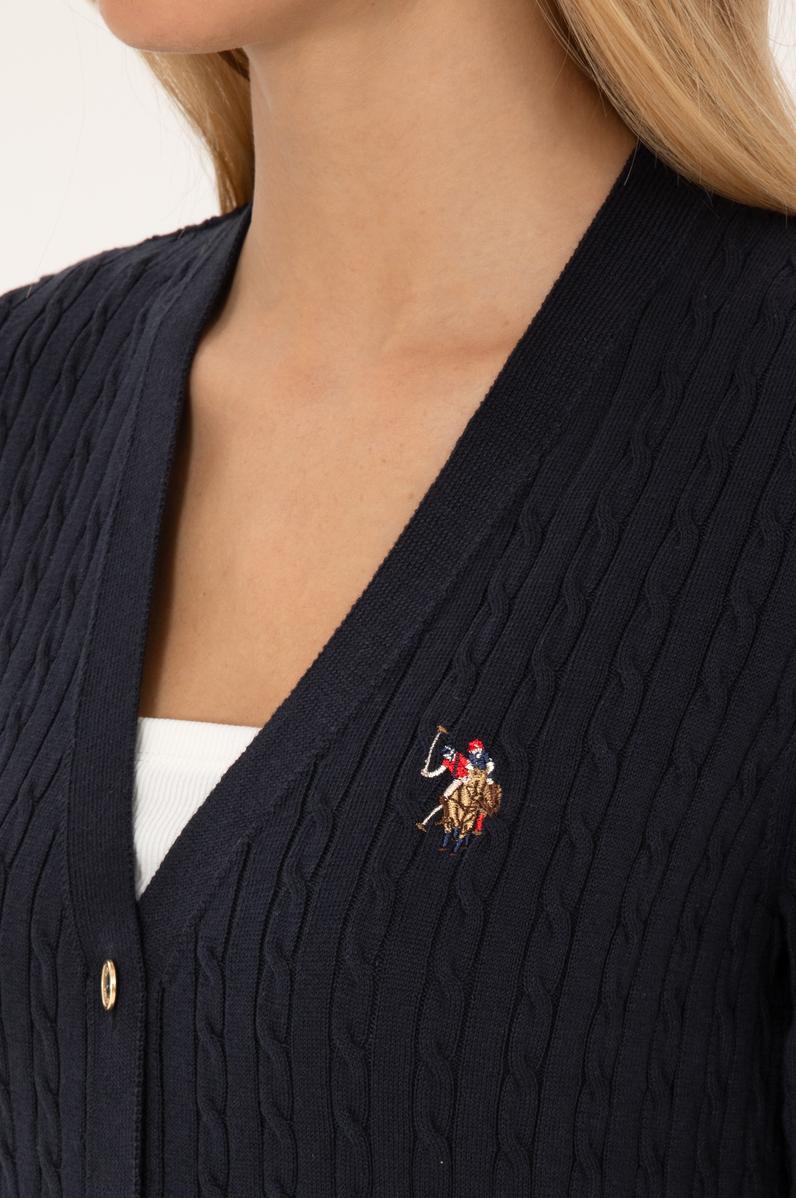 Kadın Lacivert Basic Triko Hırka