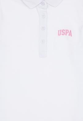 Kız Çocuk Beyaz Polo Yaka Tişört - 50325173001