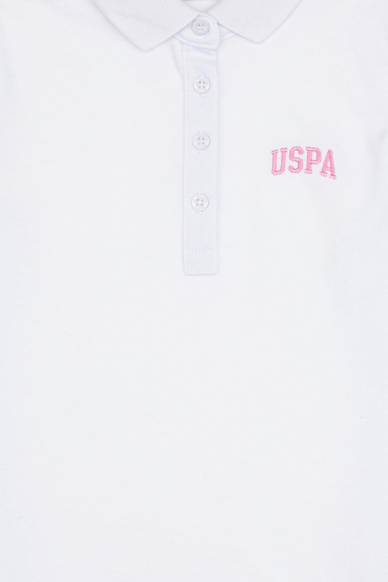 Kız Çocuk Beyaz Polo Yaka Tişört - 50325173001