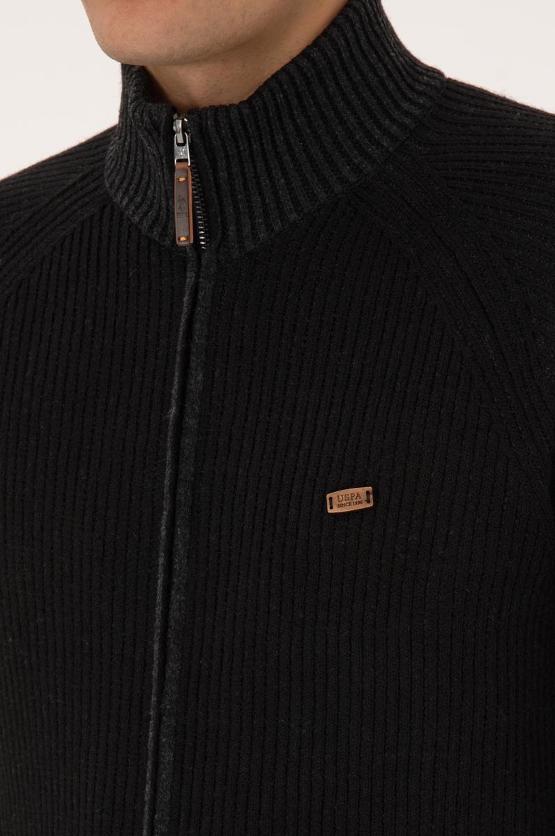 Erkek Siyah Triko Hırka