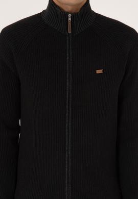 Erkek Siyah Triko Hırka - 50315873015