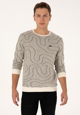 Erkek Regular Fit Bisiklet Yaka Siyah Sweatshirt - 50308910009