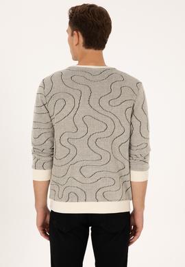 Erkek Regular Fit Bisiklet Yaka Siyah Sweatshirt - 50308910009