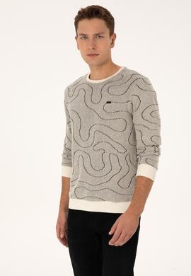 Erkek Regular Fit Bisiklet Yaka Siyah Sweatshirt - 50308910009