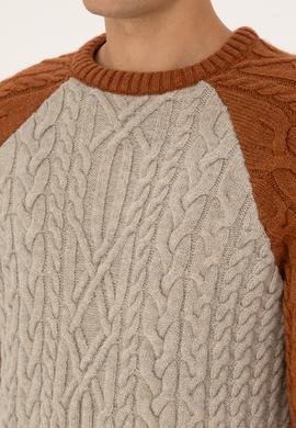 Erkek Regular Fit Bisiklet Yaka Taş Kazak - 50308233014