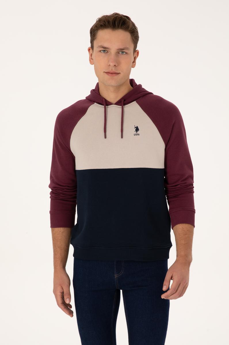 Erkek Bordo Sweatshirt