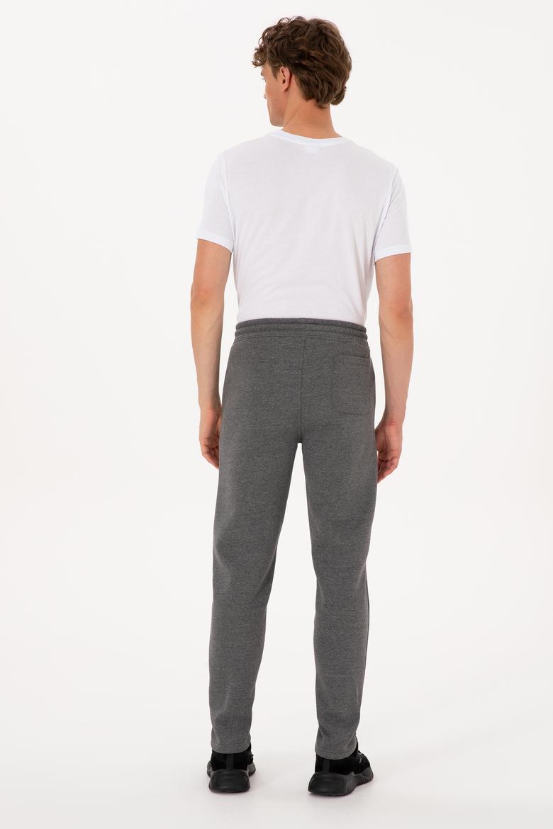 Erkek Antrasit Melanj Şardonlu Eşofman Altı - 50313761029