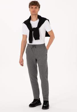 Erkek Antrasit Melanj Şardonlu Eşofman Altı - 50313761029