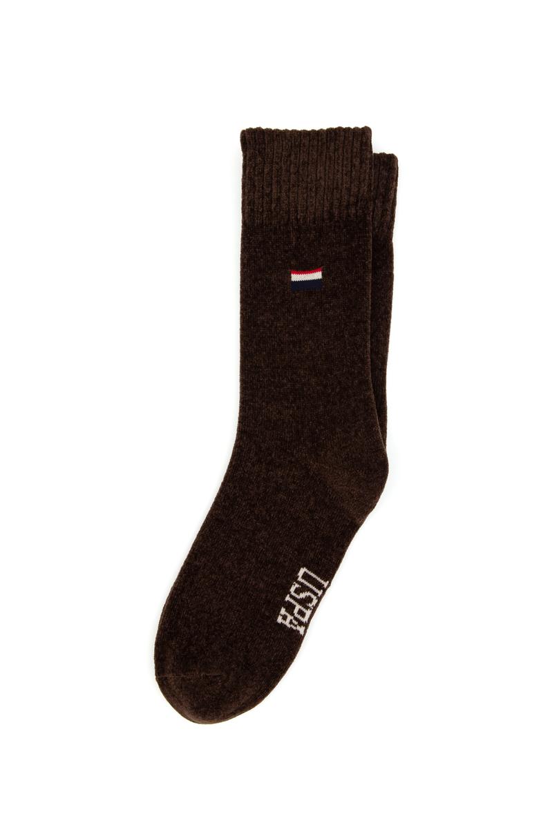 Kadın Koyu Kahverengi Çorap