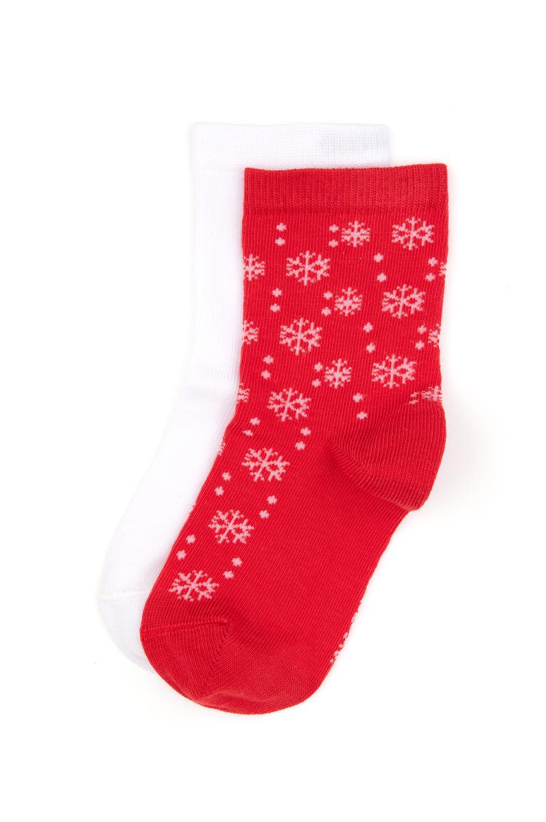 Kız Çocuk Kırmızı Yılbaşı Temalı 2'liSoket Çorap