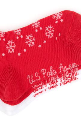 Kız Çocuk Kırmızı Yılbaşı Temalı 2'liSoket Çorap - 50318071003