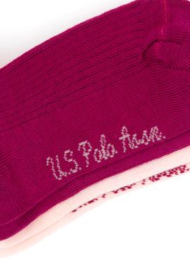 Kız Çocuk Fuşya 2'li Soket Çorap - 50318075003