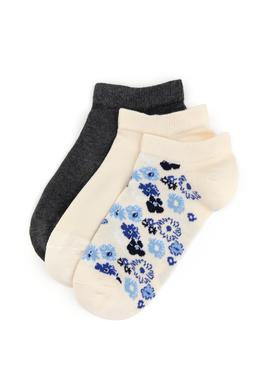 Kadın 3'lü Patik Çorap - 50317990002