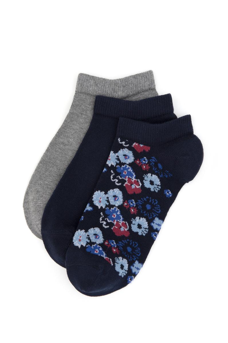 Kadın 3'lü Patik Çorap