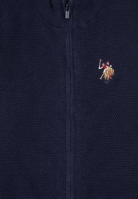 Erkek Çocuk Lacivert Fermuarlı Triko Hırka - 50311625004