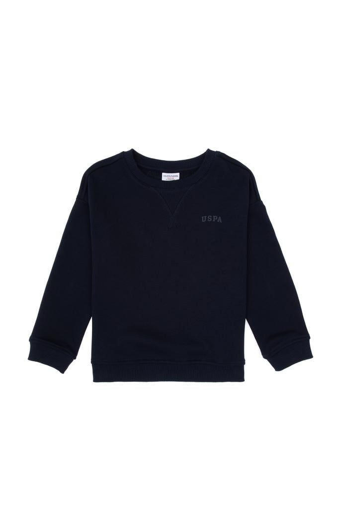 Erkek Çocuk Lacivert Basic Bisiklet Yaka Sweatshirt