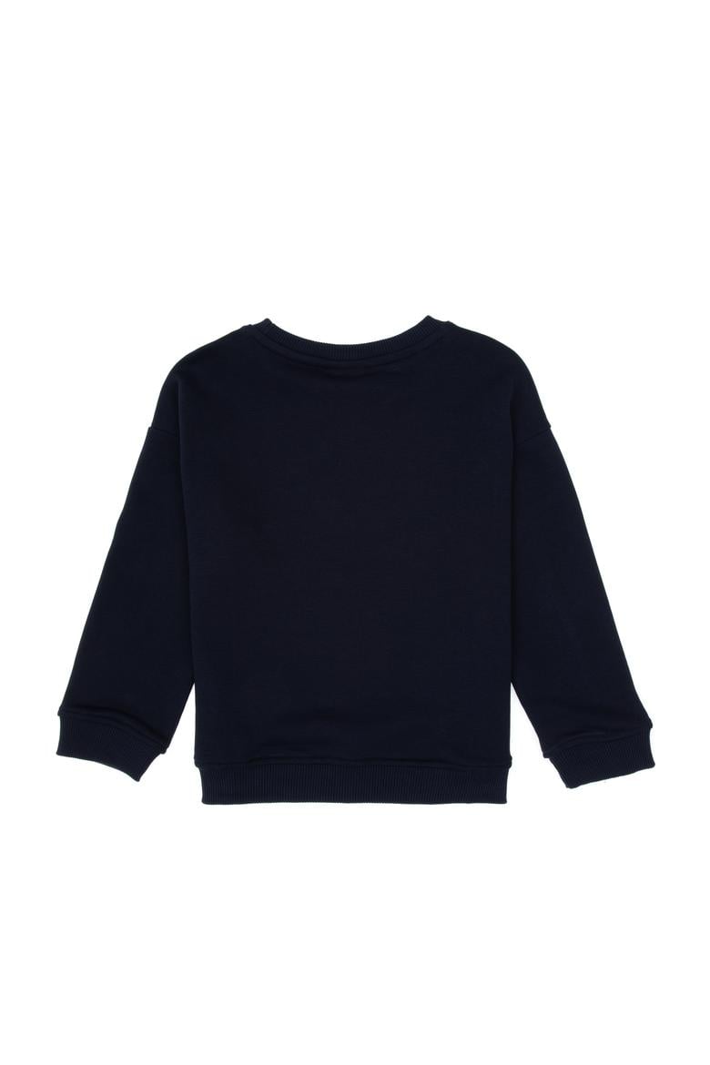 Erkek Çocuk Lacivert Basic Bisiklet Yaka Sweatshirt - 50313829002