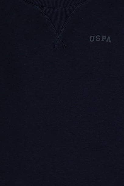 Erkek Çocuk Lacivert Basic Bisiklet Yaka Sweatshirt
