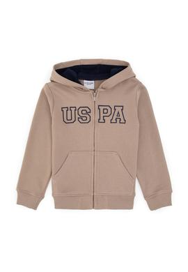 Erkek Çocuk Koyu Bej Örme Hırka - 50313844059