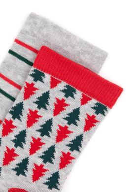 Kız Çocuk Kırmızı Yılbaşı Temalı 2'li Soket Çorap - 50318078003