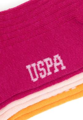 Kız Çocuk Pembe 3'lü Patik Çorap - 50318073002