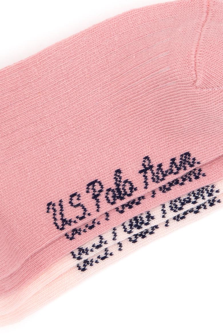 Kız Çocuk Açık Pembe 2'li Dizaltı Çorap - 50318077003