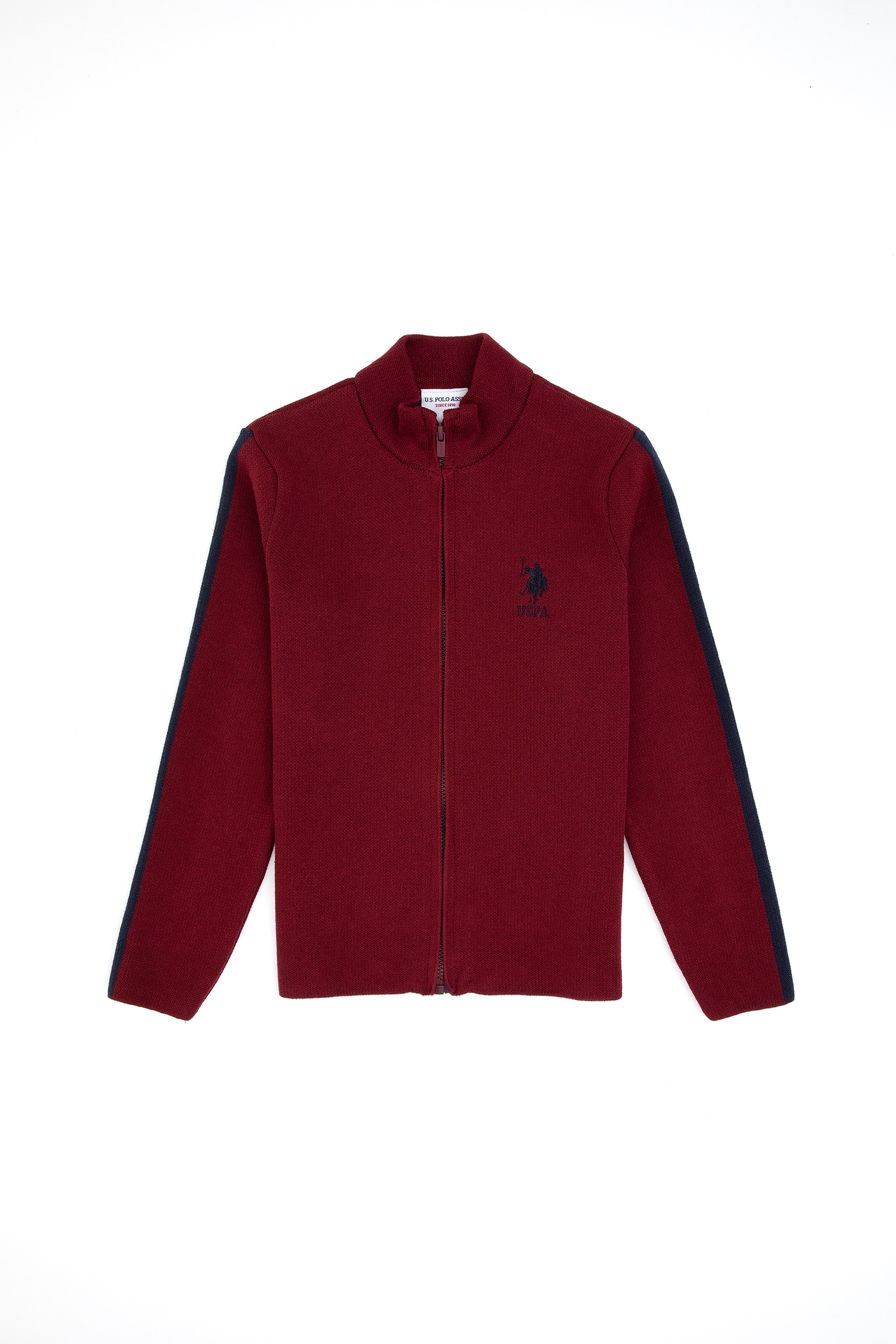 Erkek Çocuk Bordo Triko Hırka - Image 1