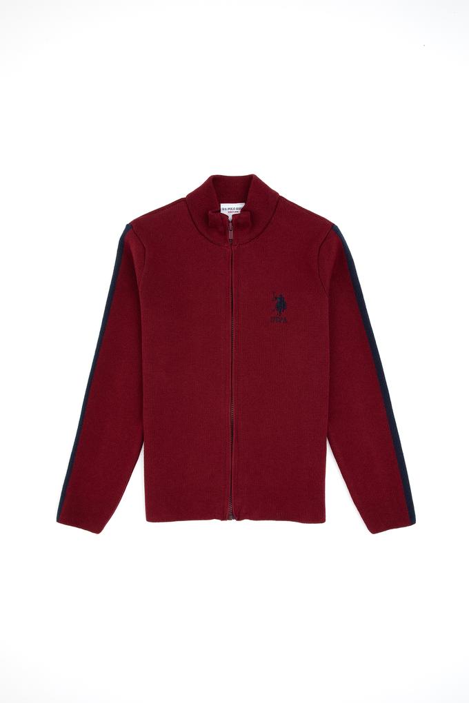 Erkek Çocuk Bordo Triko Hırka