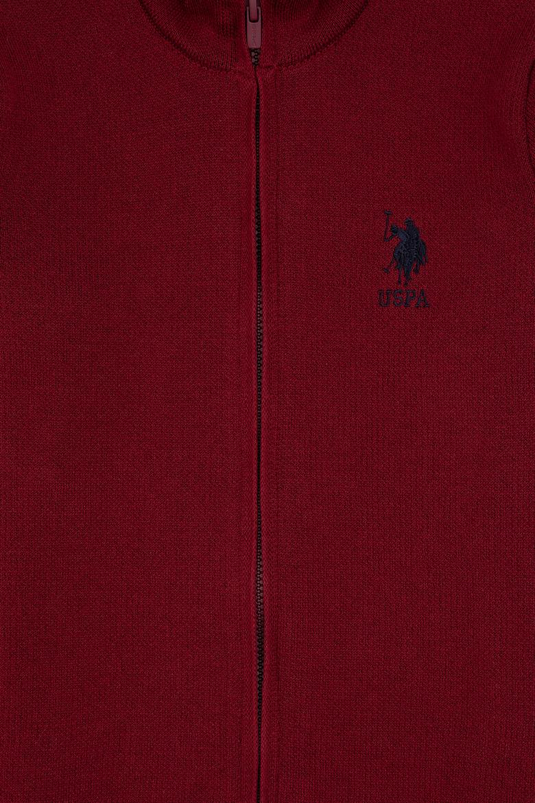 Erkek Çocuk Bordo Triko Hırka - 50317144008