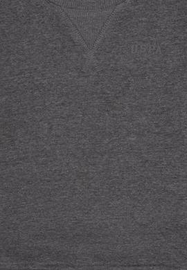 Erkek Çocuk Antrasit Melanj Bisiklet Yaka Basic Sweatshirt - 50313829036