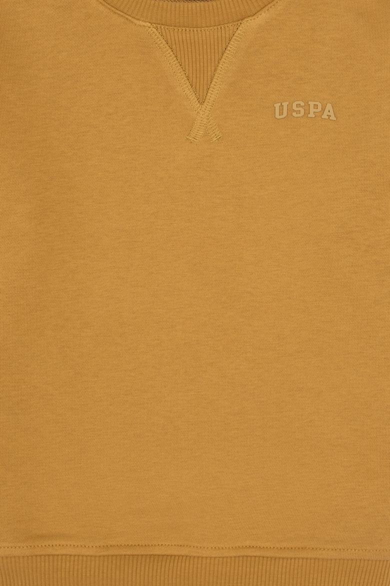 Erkek Çocuk Hardal Bisiklet Yaka Basic Sweatshirt - 50313829081