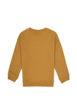 Erkek Çocuk Hardal Bisiklet Yaka Basic Sweatshirt - 50313829081