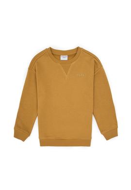 Erkek Çocuk Hardal Bisiklet Yaka Basic Sweatshirt - 50313829081