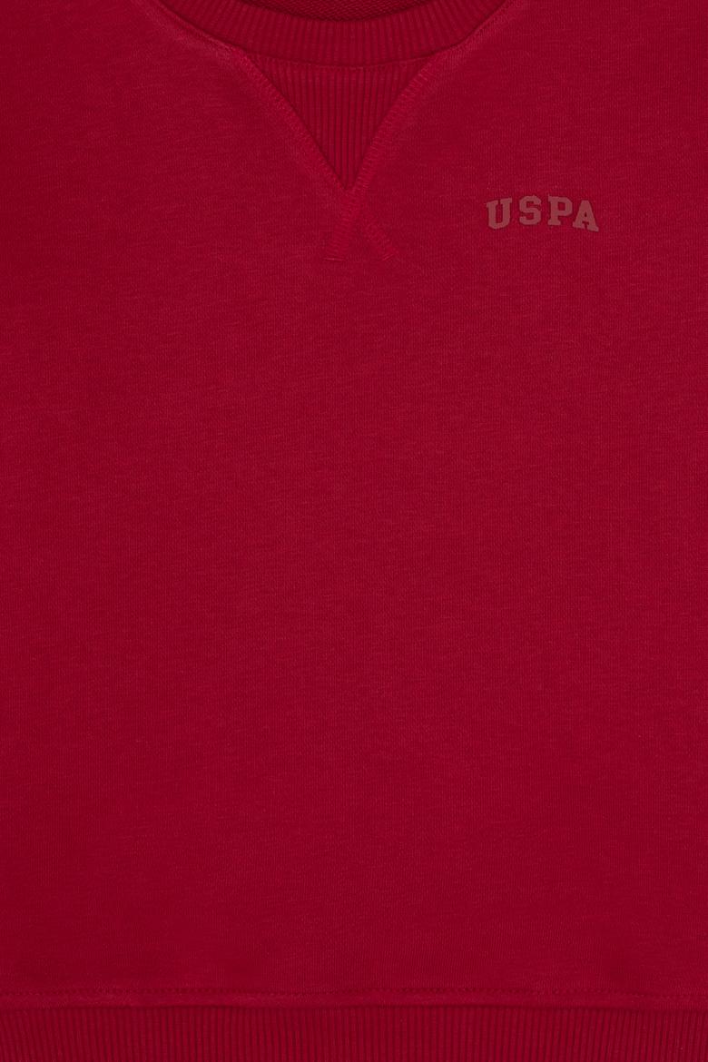 Erkek Çocuk Koyu Frambuaz Bisiklet Yaka Basic Sweatshirt - 50313829173